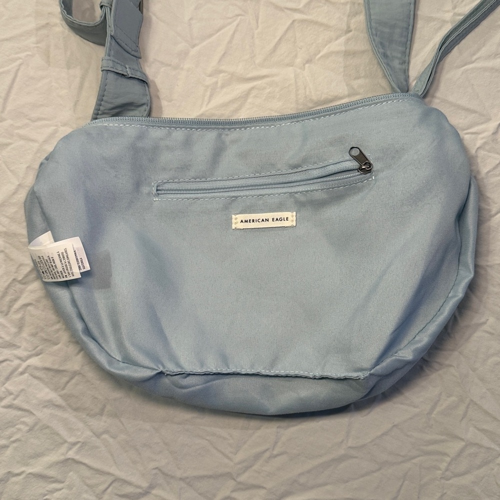American Eagle Women's Safari Mini Light Blue Slouch Bag NWOT - Picture 6 of 11